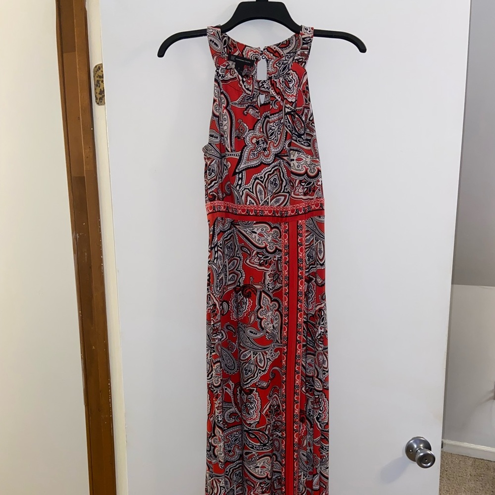 Sz 5 INC red maxi dress